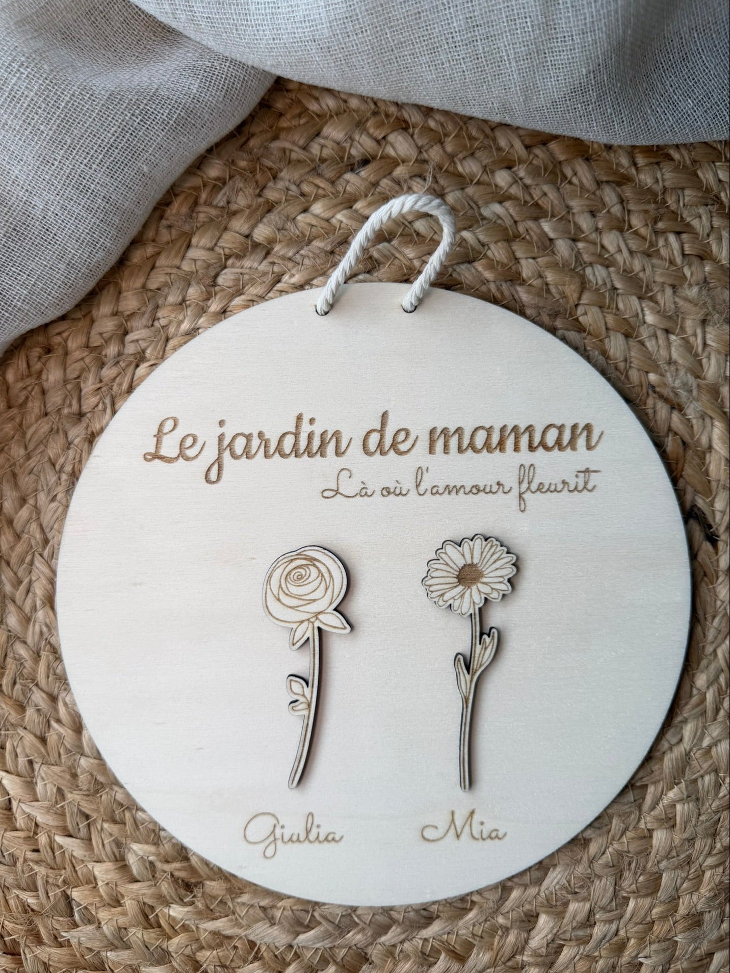 Panneau le jardin de maman