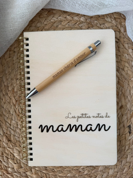 Bloc notes + stylo maman