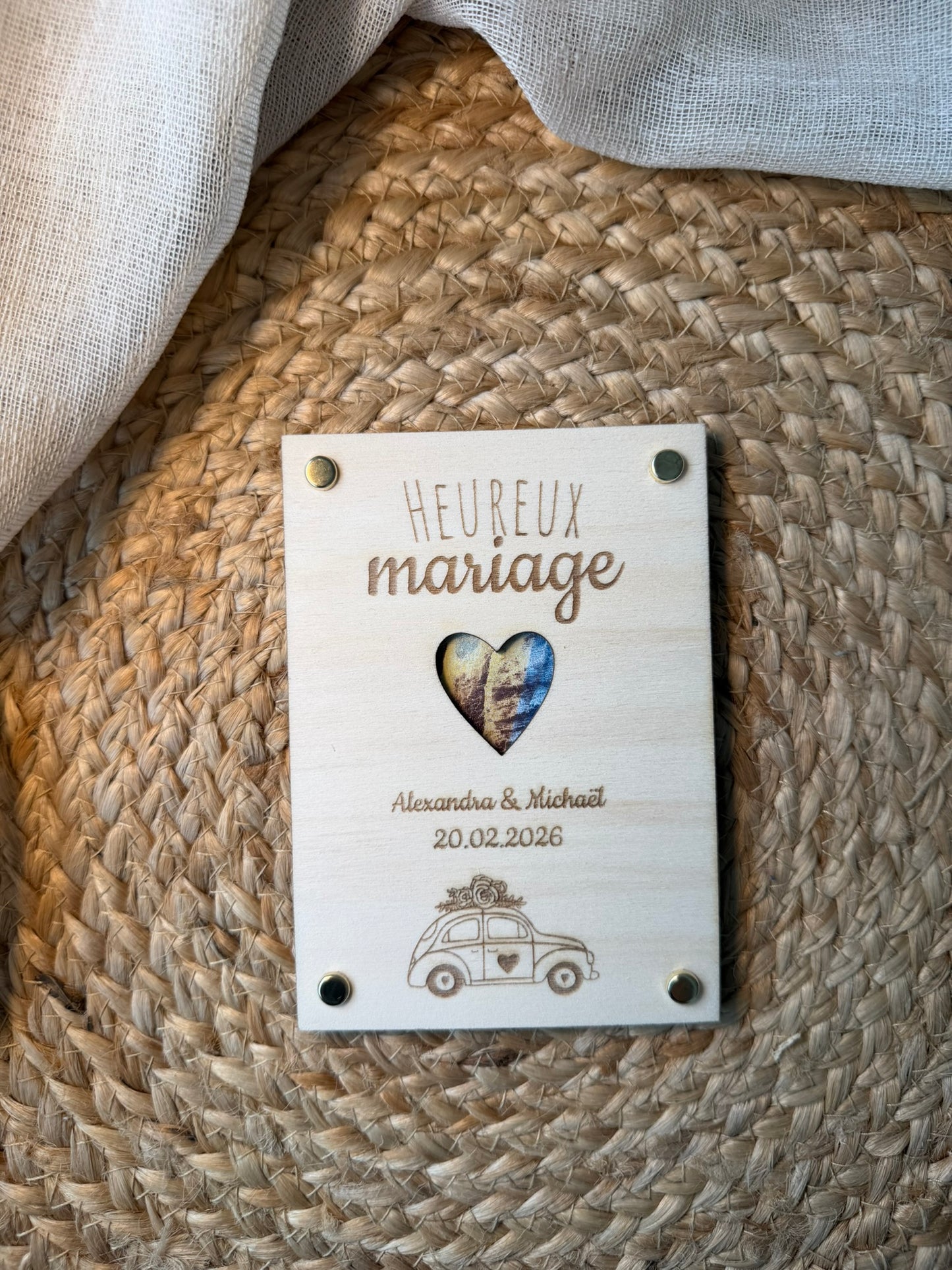 Carte cadeau - heureux mariage