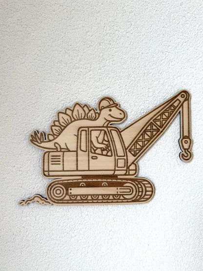 Déco murale - Dinos constructeurs